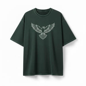 Camiseta de hombre con efecto vintage, lavado ácido, tela de algodón suave, corte relajado, ideal para uso diario informal, estilo urbano. - Product Image 4