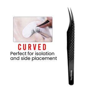 Custom Color Fiber Tip Lash Tweezers Stainless Steel for Beauty Brands Wholesale Export Manufacturer OEM ODM by Bahasa Pro - Product Image 2