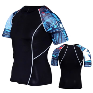 Custom <b>Printed</b> Short Sleeve Men's Rash Guard Women's <b>Surfing</b> Shirt Sun Protection Custom Brand Logo Long Rash Guard Design Your - Product Image 1