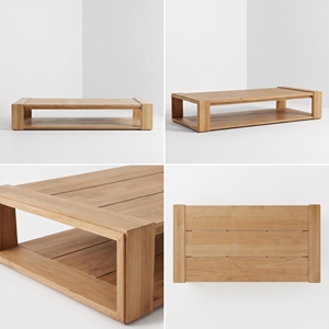 Table basse en teck commercial à deux niveaux, qualité professionnelle pour l'hôtellerie, grossistes, importateurs et fournisseurs aux États-Unis et en Europe - Product Image 5