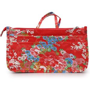 Organizer per Borsa a 13 Tasche Stile Floreale Festivo con Manico, Alta Capacità, Stampa, Inserto Funzionale per Borsa a Mano, Moda - Product Image 1
