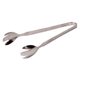 Pince à glace en acier inoxydable de qualité supérieure, best-seller, avec extrémités dentelées, pour bar, cuisine, buffet - Product Image 1