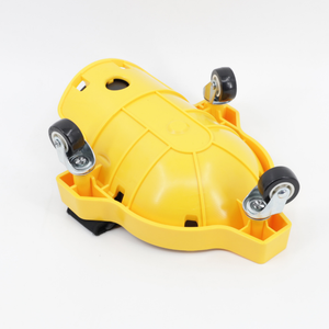 Genouillère multifonctionnelle avec poulie, antistatique, anti-impact, coque en plastique et cuir, roue universelle pour maçon - Product Image 5