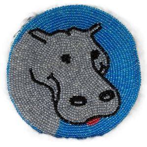 Porte-monnaie personnalisés avec logo imprimé en typographie, motif dessin animé classique, broderie artisanale de perles de rocaille, uniques et brodés de perles - Product Image 6