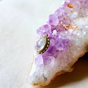 Natural Mixed Cabochon Charm Connector Solid Brass Gold Plated 14x20mm Jewelry Components - Product Image 6