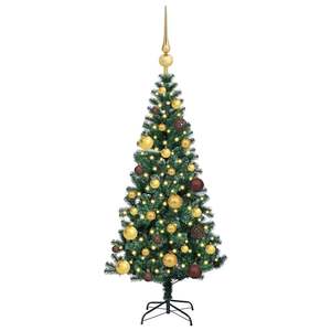 Sapin de Noël artificiel vert pré-éclairé de 47,24 pouces, en PVC et métal - Product Image 3