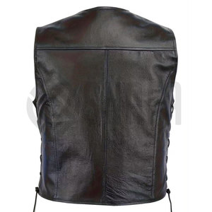 Latest Design Custom Made Men <b>Leather</b> Vest <b>Jacket</b> For Men New Design <b>Winter</b> Men's Clothing <b>Leather</b> Vest - Product Image 2