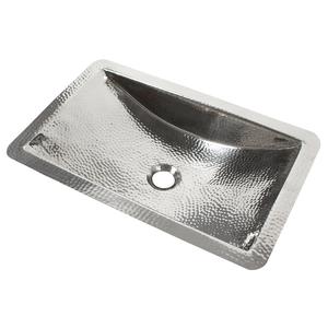 Évier de salle de bain rectangulaire en acier inoxydable martelé à la main, finition mate, très vendu - Product Image 5