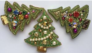 Broche de Cristal Bordado a Mano MD HANDICRAFTS MD-9830 con Diseño Personalizado para Vestidos de Boda y Fiesta - Product Image 5
