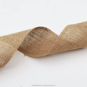 Rouleau de tissu de jute naturel écologique de 3 pouces (8 cm), 10 yards, ruban de jute, géotextile pour emballage cadeau, projets d'artisanat, mariage, maison - Product Image 2