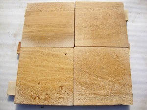 Dalles et carreaux en pierre naturelle de grès doré fleuri, durables, pour l'architecture de style patrimonial - Product Image 4