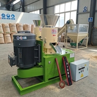 Fabrieksdirect biomassa pelletiseermachine voor zaagsel en houtpellets voor landbouwbrandstof 250 kg/uur
