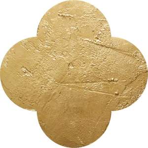 Premium Hammered <b>Gold</b> Metal <b>Coasters</b> | Elegant Flower Shape Heat Resistant Table Mats Aesthetic Nordic Style <b>Gold</b> Foil <b>Coasters</b> - Product Image 1