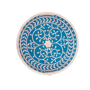 Handmade Bone Inlay Tray Hexagon Shape Decorative Premium Quality Customized Size and Shape Solid Bone inlay Tray - Product Image 5