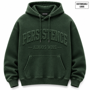 Best Selling Three-dimensional 3D Embossed Winter Hoodie Custom Logo Pure Cotton Circle Thick Embroidery Oversized Streetwear - Product Image 3