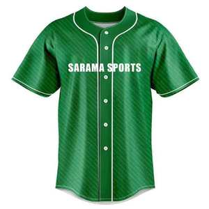 Camisetas de Béisbol Personalizadas al por Mayor para Hombre, Uniformes Deportivos con Cuello en V, Sublimación, Transpirables, de Malla, Fabricante OEM - Product Image 2