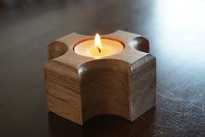 Wooden <b>Tea</b> Light Holder Mandala Design Round Home Decoration - Product Image 5
