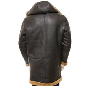 Veste en cuir synthétique légère pour homme, de qualité supérieure, chaude pour l'hiver, imperméable, coupe-vent, respirante, col cheminée - Product Image 2