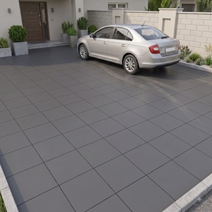 Heavy Duty Outdoor Ceramic Parking Tiles 400x400mm 12mm Punch Finish Anti-Slip for Hotel Driveway <b>Garden</b> Walkway - Product Image 5