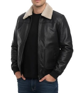 Chaqueta Varsity Vintage para Hombre, 100% Algodón, con Cuello Alto y Cierre de Botones de Cuerno, Abrigo de Invierno a Prueba de Viento - Product Image 1