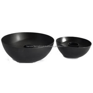 Ensemble de bougeoirs votifs en fer de 2 pièces avec revêtement en poudre noire fini pour l'éclairage de la décoration de la maison et d'autres bougeoirs - Product Image 1