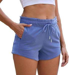 กางเกงวิ่งผู้หญิงระบายอากาศ แห้งเร็ว ไซส์ใหญ่ เอวยางยืด ผ้าโพลีเอสเตอร์ ขายส่ง กางเกงขาสั้นสำหรับผู้หญิง - Product Image 1