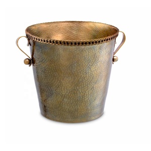 Nuevo Enfriador de Vino Vintage de Metal con 2 Asas, Utensilios de Barra de Metal de la India, Enfriador de Vino de Champán, Enfriador de Botellas de Vino de Latón - Product Image 3