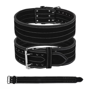 Nuevo Cinturón de Levantamiento de Pesas de Cuero Vacuno con Hebilla de Palanca Antideslizante de Alta Resistencia, Fabricado a Medida, para Gimnasio y Fitness Integral - Product Image 2