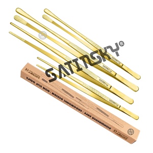 Pinzas de Cocina de Acero Inoxidable de 10 Piezas con Punta Curva, Diseño de Barra, Certificación CE Clase II para Cocinar Alimentos, Mariscos, Barbacoa y Uso Manual - Product Image 5