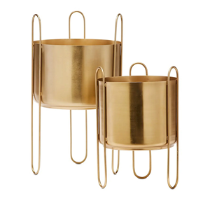 Macetero de Metal Negro de Diseño con Soporte, Maceta Moderna para Interiores y Exteriores, para Balcón, Vivero, Jardín, Hogar, Hotel, Decoración - Product Image 5