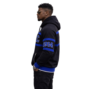 Sweat-shirt noir Phi Beta Sigma, vêtements de fraternité grecque avec un design classique, confort premium et coupe élégante pour tous les jours - Product Image 3