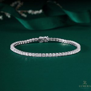 4.336 Carat Round Diamond Tennis Bracelet F Color VS VVS Clarity Solid <b>Gold</b> 9k 10k 14k 18k Fine Jewelry Premium Wedding Gift - Product Image 1