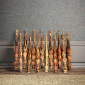 Juego de 13 agujas de ganchillo de madera de palisandro, hechas en India, set de ganchillo, artículos de tejido, agujas de ganchillo de madera para hilo. - Product Image 1