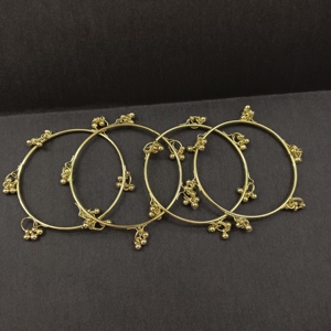 Kashmiri <b>Bangles</b> <b>Set</b> of 6 <b>Gold</b> Plated Traditional Ethnic <b>Bangles</b> <b>Set</b> for Women All Size Combo 2.4 2.6 & 2.8 ( 8 piece in a <b>set</b> ) - Product Image 2