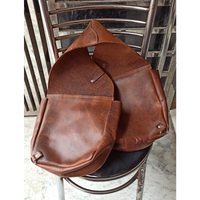 Sac de selle en cuir de cheval occidental de haute qualité, robuste et traditionnel, pour la randonnée équestre, sacs en cuir pour selle occidentale pour chevaux
