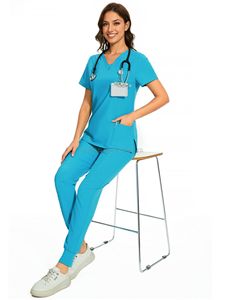 Ensemble d'uniformes médicaux pour hommes, vêtements de travail extensibles pour infirmières - Product Image 5