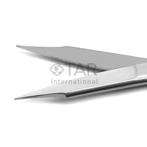 Tijeras Goldman Fox Rectas TC 13cm de Acero Inoxidable, Instrumentos Quirúrgicos Médicos, Anillos Dorados, Precio al por Mayor, Proveedor a Granel - Product Image 4