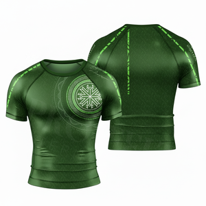 Camiseta de Compresión de Manga Larga y Corta, Protección UV, Material Personalizado, para Fitness, Surf, Cómoda - Product Image 5
