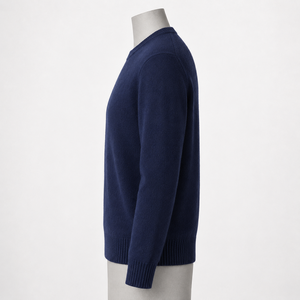 Pull en cachemire pour homme à col rond, séchage rapide, respirant, toucher doux, col classique, construction confortable pour le froid - Product Image 5