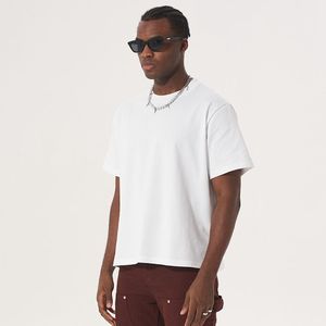 Relaxed Oversized T-<b>Shirt</b> <b>Orange</b> Cotton Drop Shoulder Crewneck Boxy Fit Short Sleeve Streetwear Casual Tee Custom Logo OEM DDP - Product Image 6
