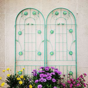 Lot de 4 treillis de jardin en métal antirouille de 71 po x 19,7 po, support extérieur pour plantes grimpantes - Product Image 2