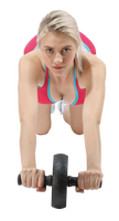 Roue abdominale ALLWINWIN ABW62 - Rouleau d'exercice pour entraînement du tronc, pour le sport et la gym