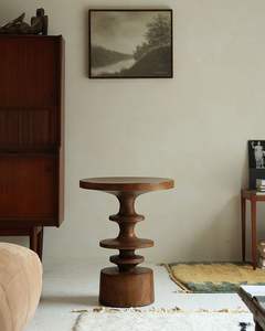 Table d'appoint en bois ElegantLiving, parfaite pour les salons raffinés, offrant style, stabilité et utilité quotidienne - Product Image 5