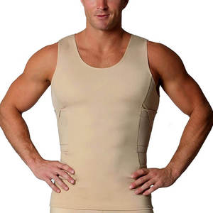 Camiseta sin mangas de algodón 100% transpirable de corte regular y secado rápido con cuello redondo y color liso para hombre, estilo urbano. - Product Image 1