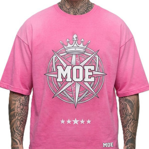 Camiseta de Algodón con Degradado Rosa para Hombre, Estilo Urbano, Estampado Gráfico, Fabricante de Ropa Personalizada - Product Image 4