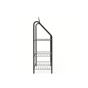 Étagère à chaussures et armoire à 3 niveaux en fer noir moderne, meubles de salon, Global Orbit GTM-30 - Product Image 3