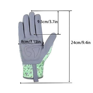 Leather Vintage Gardening Work <b>Gloves</b> with Reinforced Palm for Extra Grip Outdoor Use Breathable & Touchscreen - Product Image 4