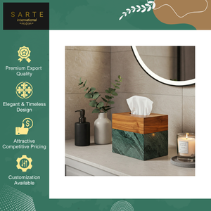 Boîte à mouchoirs de luxe faite à la main, design moderne, écologique, personnalisable (couleur et logo), à suspendre pour la maison, le restaurant, le bureau – Vente en gros - Product Image 6