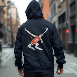 เสื้อฮู้ดแบบสวม Unisex น้ำหนัก 370 กรัม ผลิตจากผ้าโพลีเอสเตอร์/ไนลอน ฟลีซ กันน้ำ ระบายอากาศได้ดี ทรงโอเวอร์ไซส์ อุ่นสบายสำหรับฤดูหนาว มีกระเป๋าเสื้อ - Product Image 2