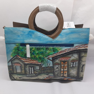 กระเป๋าโท้ทขนาดใหญ่ลายพิมพ์สีสันสดใสสำหรับผู้หญิงกระเป๋าผ้าคอตตอนแบบนำกลับมาใช้ใหม่ได้สไตล์สเปน - Product Image 3